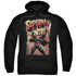 SUPERMAN/LIFT UP - ADULT PULLOVER HOODIE - BLACK