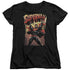 SUPERMAN/LIFT UP - S/S WOMENS TEE - BLACK