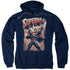SUPERMAN/LIFT UP - ADULT PULLOVER HOODIE - NAVY