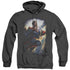 SUPERMAN/CK SUPERSTAR - ADULT HEATHER HOODIE - BLACK