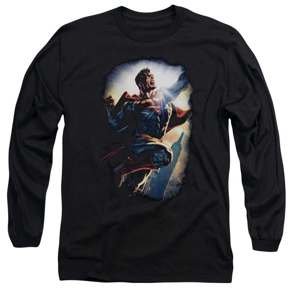 SUPERMAN/CK SUPERSTAR -  L/S ADULT 18/1  - BLACK