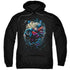 SUPERMAN/BREAKING SPACE - ADULT PULLOVER HOODIE - BLACK