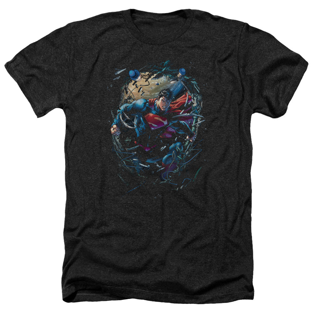 SUPERMAN/BREAKING SPACE - ADULT HEATHER - BLACK