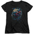 SUPERMAN/BREAKING SPACE - S/S WOMENS TEE - BLACK