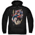 SUPERMAN/ORBIT - ADULT PULLOVER HOODIE - BLACK