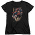 SUPERMAN/ORBIT - S/S WOMENS TEE - BLACK