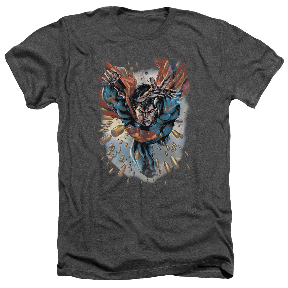 SUPERMAN/WITHIN MY GRASP - ADULT HEATHER - CHARCOAL
