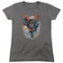 SUPERMAN/WITHIN MY GRASP - S/S WOMENS TEE - CHARCOAL