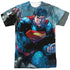 SUPERMAN/RUMBLE (FRONT/BACK PRINT) - S/S ADULT POLY CREW - MULTI