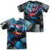 SUPERMAN/RUMBLE (FRONT/BACK PRINT) - S/S ADULT POLY CREW - MULTI