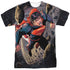 SUPERMAN/UP UP (FRONT/BACK PRINT) - S/S ADULT POLY CREW - MULTI