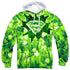 SUPERMAN/KRYPTONITE SHIELD (FRONT/BACK PRINT) - ADULT POLY PULLOVER HOODIE - MULTI