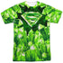 SUPERMAN/KRYPTONITE SHIELD (FRONT/BACK PRINT) - S/S ADULT POLY CREW - MULTI