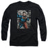 SUPERMAN/SUPER SELFIE -  L/S ADULT 18/1  - BLACK