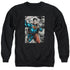 SUPERMAN/SUPER SELFIE - ADULT CREWNECK SWEATSHIRT - BLACK