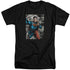 SUPERMAN/SUPER SELFIE - S/S ADULT TALL 18/1 - BLACK