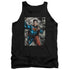 SUPERMAN/SUPER SELFIE - ADULT TANK - BLACK