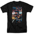 SUPERMAN/TORN COLLAGE - S/S ADULT 18/1 - BLACK