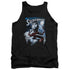 SUPERMAN/PROTECT EARTH - ADULT TANK - BLACK