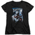 SUPERMAN/PROTECT EARTH - S/S WOMENS TEE - BLACK