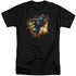 SUPERMAN/BLASTING THROUGH - S/S ADULT TALL 18/1 - BLACK