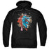 SUPERMAN/ROCK BREAKER - ADULT PULLOVER HOODIE - BLACK