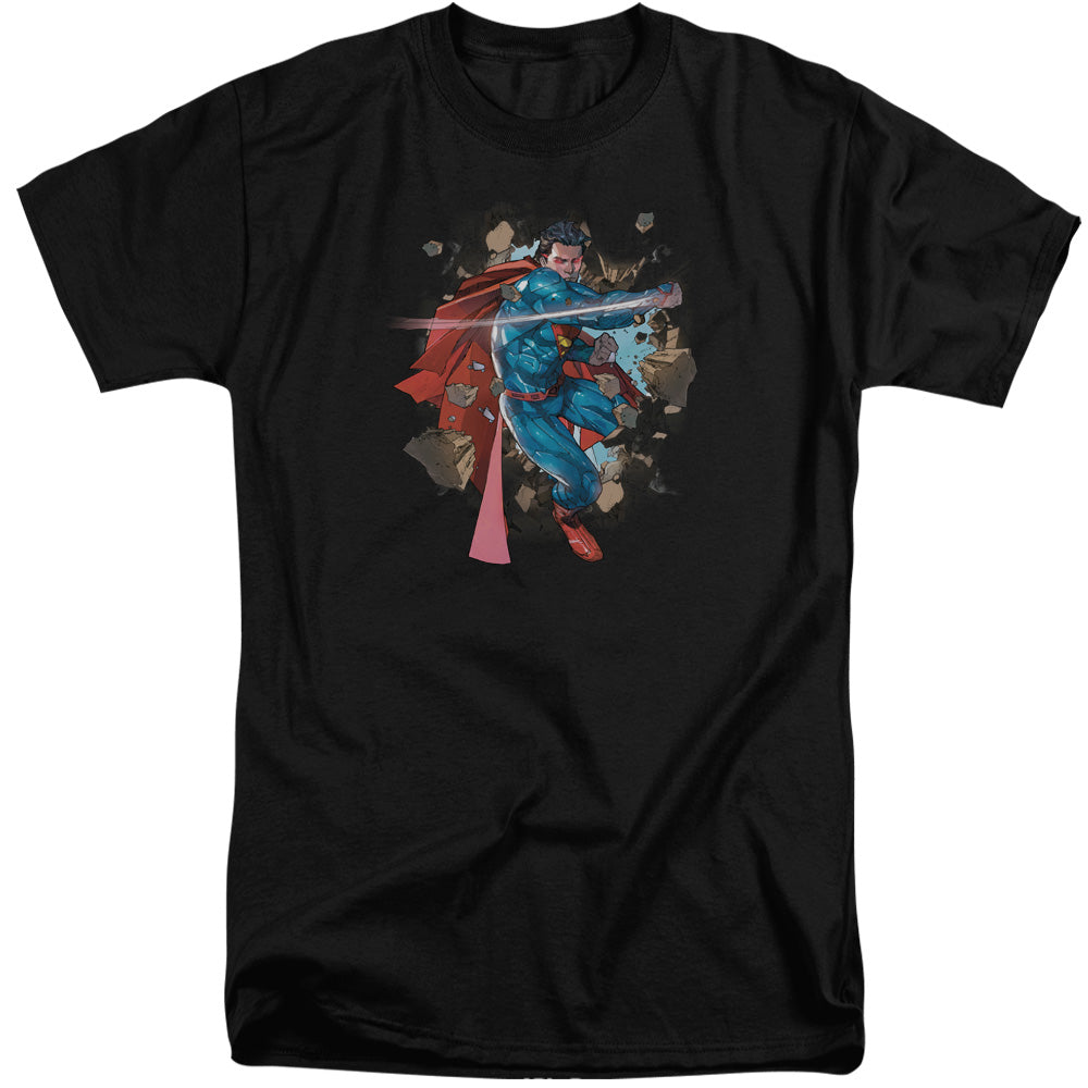 SUPERMAN/ROCK BREAKER - S/S ADULT TALL 18/1 - BLACK