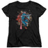 SUPERMAN/ROCK BREAKER - S/S WOMENS TEE - BLACK