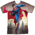 SUPERMAN/LIGHT AND DARKSEID (FRONT/BACK PRINT) - S/S ADULT POLY CREW - MULTI