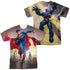SUPERMAN/LIGHT AND DARKSEID (FRONT/BACK PRINT) - S/S ADULT POLY CREW - MULTI