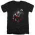 SUPERMAN/PROPAGANDA SUPERMAN - S/S ADULT V-NECK 30/1 - BLACK