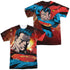 SUPERMAN/DETERMINATION (FRONT/BACK PRINT) - S/S ADULT POLY CREW - MULTI