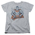 SUPERMAN/VINTAGE STANCE - S/S WOMENS TEE - ATHLETIC HEATHER