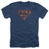 SUPERMAN/SUPER DISTRESSED - ADULT HEATHER - NAVY
