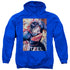 SUPERMAN/FLIGHT OF STEEL - ADULT PULLOVER HOODIE - ROYAL BLUE