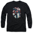 SUPERMAN/VINTAGE STEEL -  L/S ADULT 18/1  - BLACK
