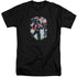 SUPERMAN/VINTAGE STEEL - S/S ADULT TALL 18/1 - BLACK