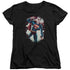 SUPERMAN/VINTAGE STEEL - S/S WOMENS TEE - BLACK