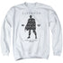 SUPERMAN/PAISLEY SIHOUETTE - ADULT CREWNECK SWEATSHIRT - WHITE