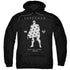 SUPERMAN/STAR SILHOUETTE - ADULT PULLOVER HOODIE - BLACK