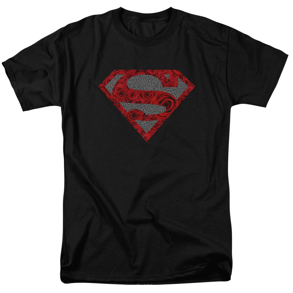 SUPERMAN/ELEPHANT ROSE SHIELD - S/S ADULT 18/1 - BLACK