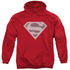 SUPERMAN/ELEPHANT SHIELD - ADULT PULLOVER HOODIE - RED