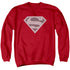 SUPERMAN/ELEPHANT SHIELD - ADULT CREWNECK SWEATSHIRT - RED