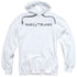 SUPERMAN/DAILY PLANET LOGO - ADULT PULLOVER HOODIE - WHITE