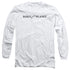 SUPERMAN/DAILY PLANET LOGO -  L/S ADULT 18/1  - WHITE