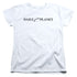 SUPERMAN/DAILY PLANET LOGO - S/S WOMENS TEE - WHITE