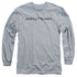 SUPERMAN/DAILY PLANET LOGO -  L/S ADULT 18/1  - ATHLETIC HEATHER