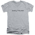 SUPERMAN/DAILY PLANET LOGO - S/S ADULT V-NECK 30/1 - ATHLETIC HEATHER