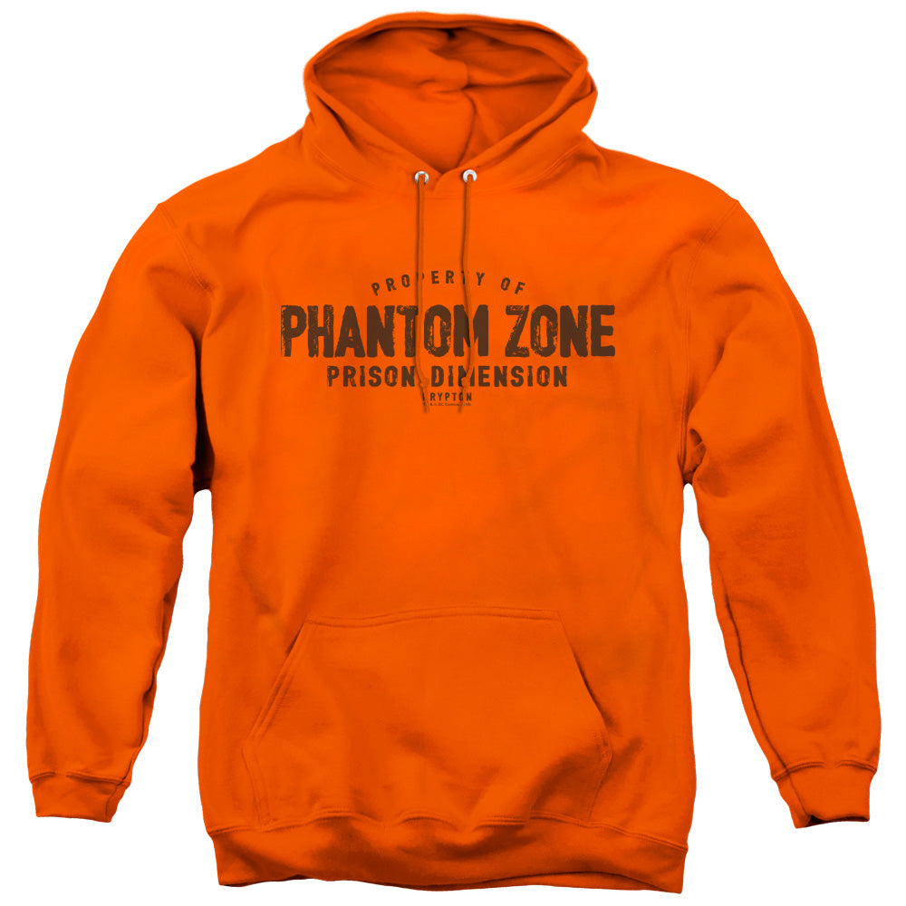 SUPERMAN/PHANTOM ZONE - ADULT PULLOVER HOODIE - ORANGE