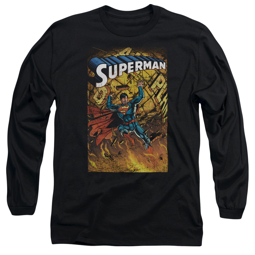 SUPERMAN/ONE -  L/S ADULT 18/1  - BLACK